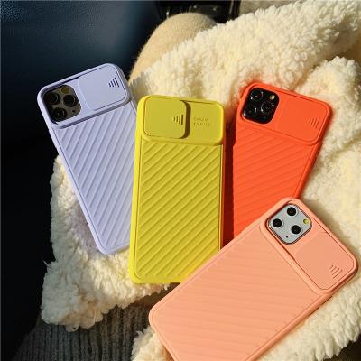 China Shockproof Phone Case For iPhone 11 Pro XS XR Soft Silicone TPU Case With Lens Protector for sale