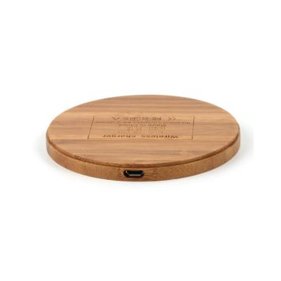 China Wholesale Mobile Phone Bamboo Wooden Fast Wireless Charger For Samsung Note 8 S7 S8 For iPhone 8/plus/X for sale