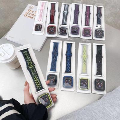 China Fanshion 38mm 40mm 42mm 44mm For iWatch Band Sports For Apple Watch Band Series 6 5 4 3 2 1 Se With Two Colors for sale