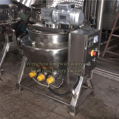 China Dairy Factory Electric Fuel Oil Kettle Oil Heating Jacketed Haceted Kettle for sale