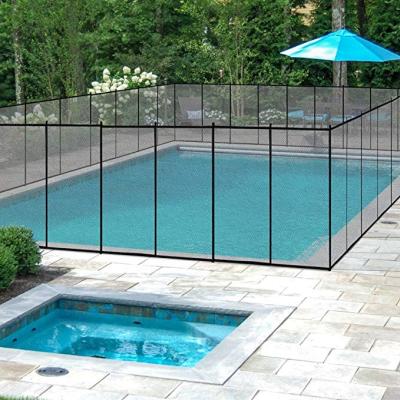 China Modern New Design House Privacy Easily Assembled Black Stainless Steel Swimming Pool Fence for sale