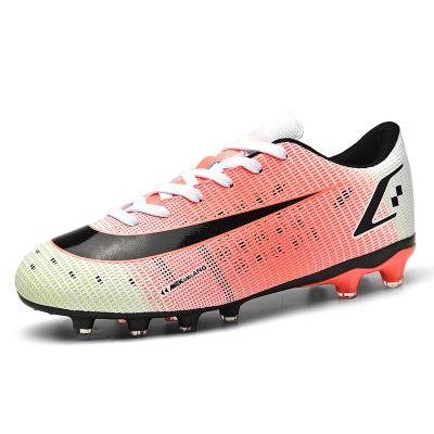 China Durable Black Messi Soccer Shoes Children's Training Soccer Sneakers Turf Girls Outdoor Boots for sale