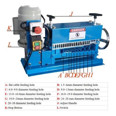 China Stripping Cable Wires Automatic Electrical Copper Wire Stripping Machine-Machine Strips Scrap Wire Stripping for sale