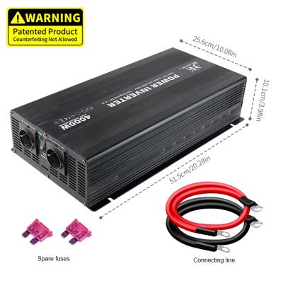 China Off Grid 4000W 12V 24V 48V DC To AC 110v 220v Modified Sine Wave Power Inverter for sale