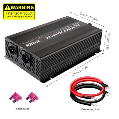 China AC 110v 220v Off-Grid System 3000W Solar Power Inverter 12V 24V 48V DC Modified Sine Wave Power Inverter for sale