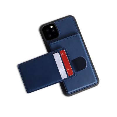 China 2021 Shockproof Customized New PU Leather Business Trending Card Holder Phone Case For All Mobile Phone for sale