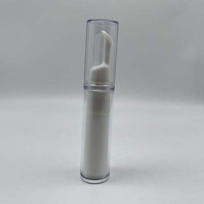 China New Cosmetic Type 5ml Eco-friendly AS PP Pump Massage Eye Cream Inner Outer Airless Bottle for sale