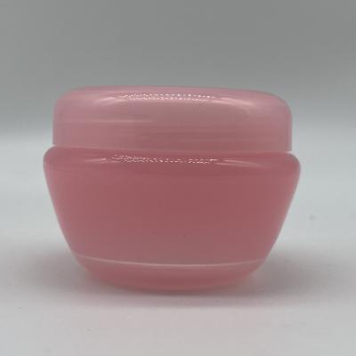 China Non spill 10g 20gram pp plastic mushroom shape pink color eye cream container for girl skin care products for sale