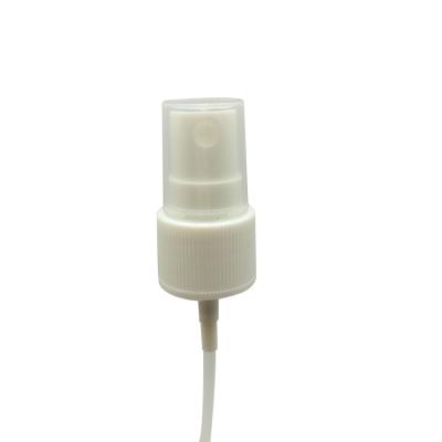 China Non Spill 20/410 Plastic Material PP Ribbed White Fine Mist Spray Pump For Pet Liquid Bottles In Stock for sale