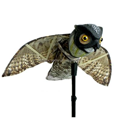 China Garden Scarecrow Predator Decoy Prowler Outdoor Hunting Owl With Move Wing Garden Scarecrow Predator Decoy for sale