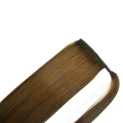 China Natural Innovative Custom Made Human Hair Extension Radian Feature Wave Wave Ponytail wavy ponytail for sale