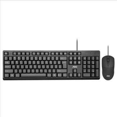 China Original electronics aocmk160 business premises wired keys and mouse set 104 key 3d keyboard mouse foreign trade wholesale for sale