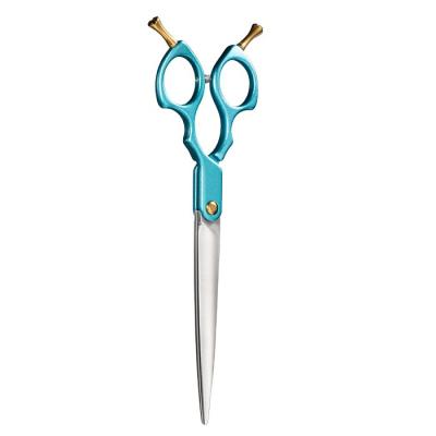 China Stocked Grooming Scissors Dog Scissors with Aluminum Handle Japanese 440c Pet Grooming Shears for sale