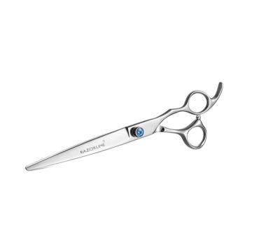 China Blue Stocked Pet Grooming Scissors Ball Bearing Screw Dog Scissors Jewelry Nut 440c Pet Scissors for sale