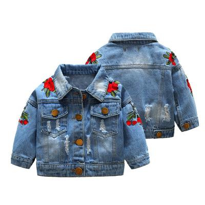 China New Design Casual Private Label Ripped Jeans For Toddlers Boy Girls Denim Jacket for sale