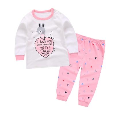 China 2021 Cartoon Kids Toddler Pajamas Cheap Kids Cartoon Toddler Robes Sleepwear Set Wholesale Clothes Canton China Factory Pink Sleep Wear by night for sale