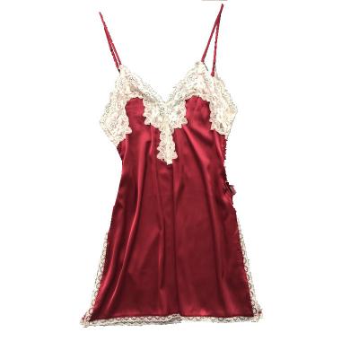 China Ladies Nightgown Sleepwear Wholesale Dress Ruffle Boutique Breathable Sexy Nightgowns For Women for sale