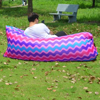 China High Quality Hot Selling Fashion Beer Barrel Lazy Outdoor Portable Easy Fold Inflatable Air Fast Sofa Bed for sale