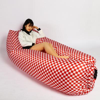 China Wholesale Custom Beer Barrel Folding Sofa Beach Inflatable Lounge Bed Adult Inflatable Sofa Chair For Woman Man for sale