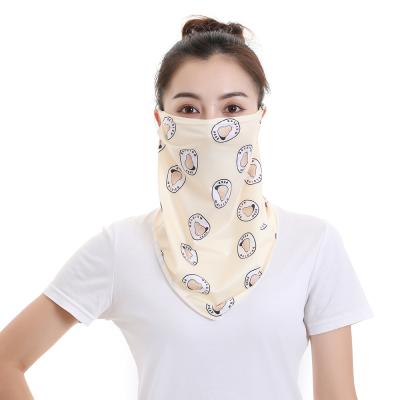 China Outdoor Activities Summer Sun Protection Scarf Fashion Printing Women Bike Custom Face Mask Riding Scarf for sale