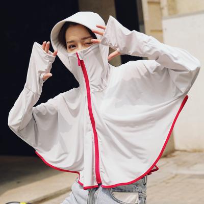 China Long Sleeve Spring And Summer Shorts Custom Women Anti-ultraviolet Light And Ice Silk Breathable Sunscreen Long Sleeve Coat for sale