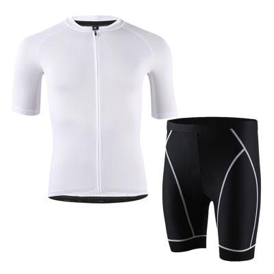 China New Breathable Wholesale Jersey Cycling Sets For Men , Custom Design Bicycle Jerseys Set Biker Clothing OEM for sale