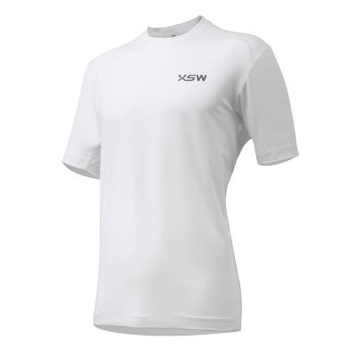 China Men's Lightweight Breathable Gym Shirt Sports Fabric Polyester Short Sleeves T-Shirt for sale