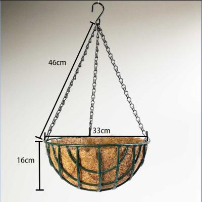 China Durable Hot Sale Products Hanging Basket With Liner Cocos Hanging Planters Around Shape Cocos Hanging Baskets for sale