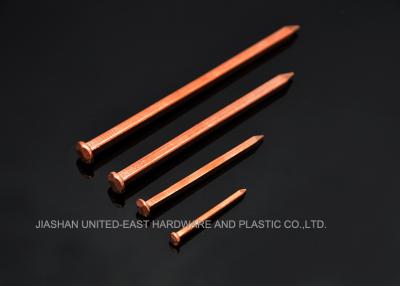 China High Strength Copper Boat Nails Sharp Point , Square Shank 4