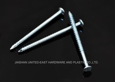 China Decoration Field 5” Electro Galvanized Ring Shank Nails Resist Corrosion Needle Point for sale