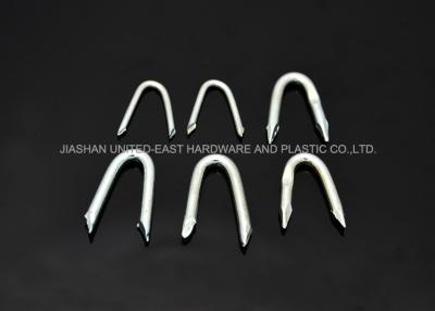 China 40MM Galvanized U Shaped Nails Fasteners U Type Nails Galvanized Fence Staples for sale