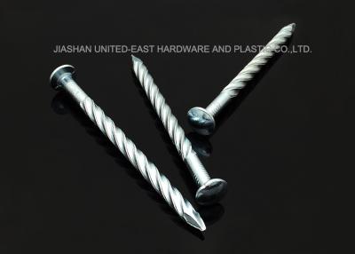 China Rust Proof 3” X BWG9 Galvanized Twisted Nails Sharp Point Twisted Shank Nails for sale