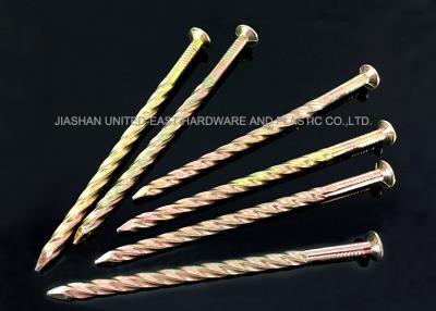 China Zinc Plated Diamond Point Twisted Shank Nails Length 13.00mm - 160mm for sale