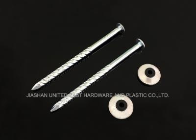 China Q195 Q235 Carbon Steel Galvanized Roofing Nails With Rubber Gasket Zinc Plated for sale