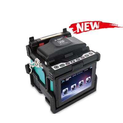 China FTTH FTTB FTTX Network Hushin H8 6 Engine Fusion Optical Fiber Clamp Splicing Welding Machine For FTTX Backbone With High Precision And Low Loss for sale