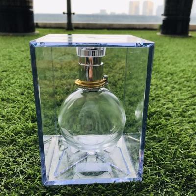 China Fashion Exotic Perfume Cosmetic Designer Bottles Knock Down With Sprayer Pump for sale