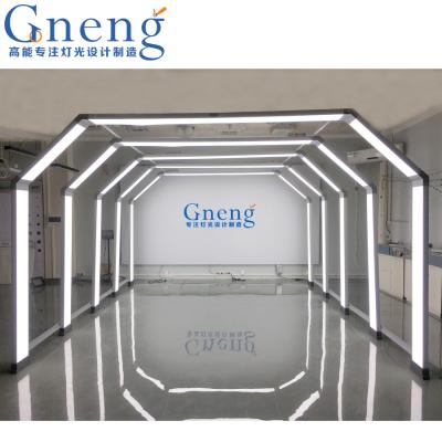 China Automotive Paint Inspection Booth/Auto Detailing/Auto Care ZG/E1006 Unique Design Led Linear Lamp Car Workshop Light Tunnel Car Showroom Lamp for sale