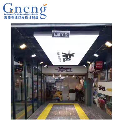 China Luxury LED light box with logo garage lamp commercial light car detailing light customized for sale