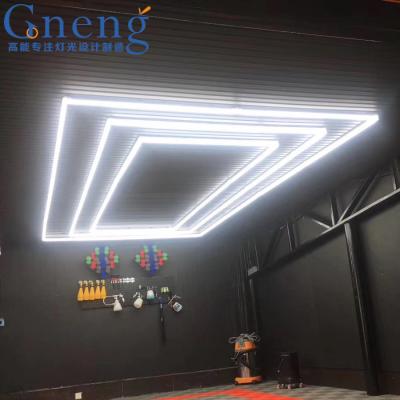 China CAR REPAIR SHOP/CAR STORE GARAGE ZT2048 aluminum linkable diy auto detailing led light bar shape colors aluminum inspection LED batten light for sale