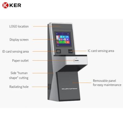 Chine Commercial tout dans une bibliothèque mobile démontable de fréquence ultra-haute Rfid de chariot de l'information d'affichage à cristaux liquides de terminal de retour interactif horizontal de livre à vendre