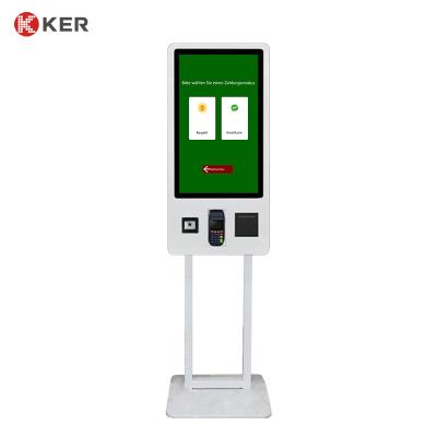 China 27 inch Multifunction Self Service Kiosk Stand Floor Self Service Order Kiosk for sale