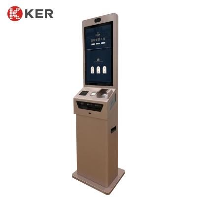 China Room Cards Dispenser 27 Inch Hotel Self Check In Kiosk for sale