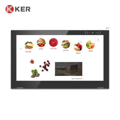 China Polegada L ordem da tabuleta 7 de WL1512T 15,6” Android do menu do alimento do Lcd do Signage de Digitas da tabuleta de Android da forma para restaurantes à venda