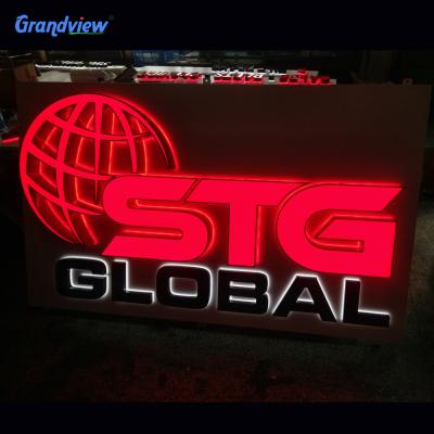 China Outdoor and Indoor Use Waterproof Led Light Channel Illuminated Outdoor Shop Front Led Signs for sale