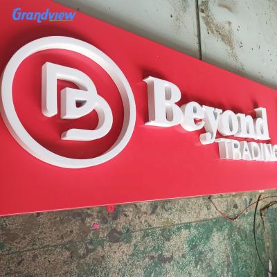 China Shop hot sale custom laset cut stainless steel acrylic frame anti-rust outdoor lighting 3D letter logo letter sign for sale