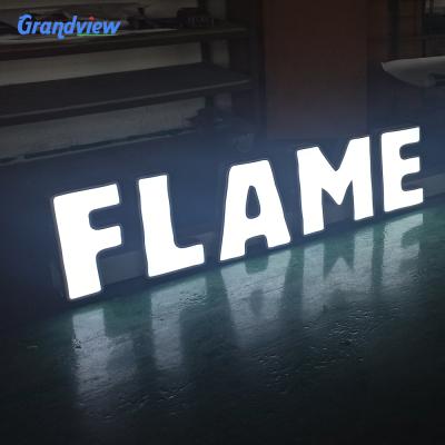 China Epoxy Resin Surface Outside Advertising Sign Letters Wall Waterproof Building Free Standing Letters Different for sale