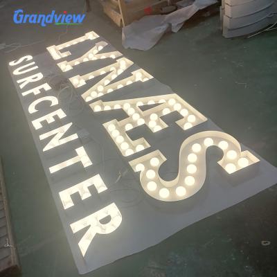 China waterproof & Wholesale Vintage Aging Marquee Resistance Marquee White Letters LED Letters Marry Me Sign Lights Wedding Letters for sale