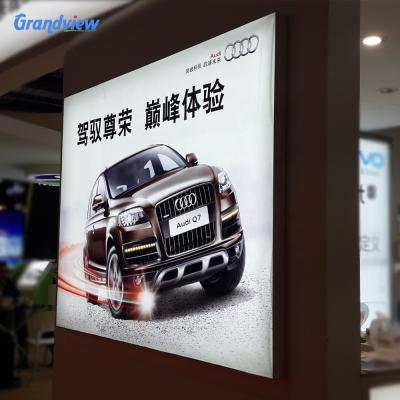 China Advertising Display Customized Design 80*80cm Wall Mounted Portable Fabric Light Box Frame Softbox for sale