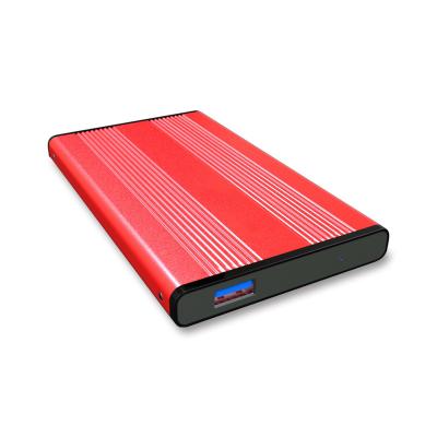 China Aluminum USB 2.0 In SATA Hard Drive Enclosure 2.5 Inch 9.5mm 7mm HDD External Hard Disk Case Box for sale