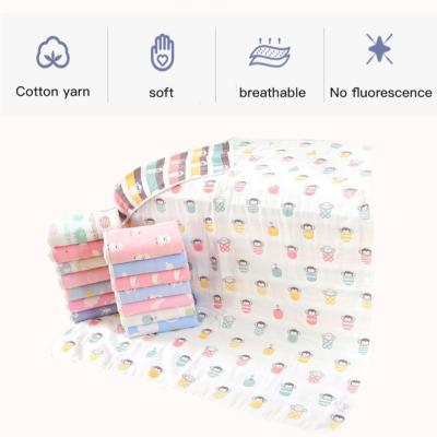 China High Quality Wearable Jacquard Gauze Baby Blanket Cotton Bath Towel Baby Covering Blankets for Newborns for sale